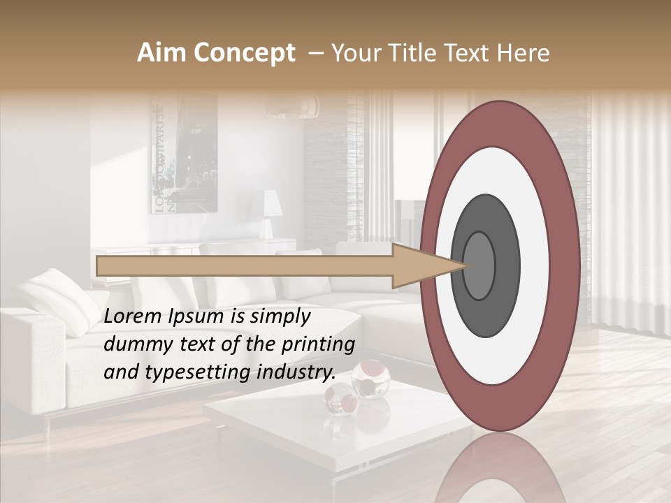 Decor Lamp House PowerPoint Template