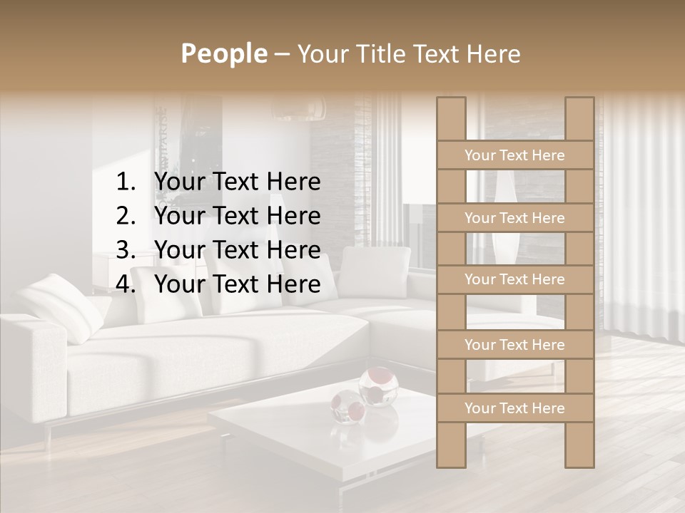Decor Lamp House PowerPoint Template