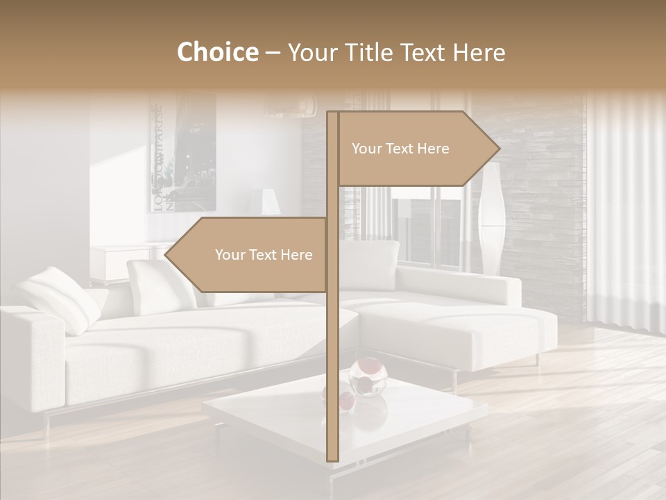 Decor Lamp House PowerPoint Template