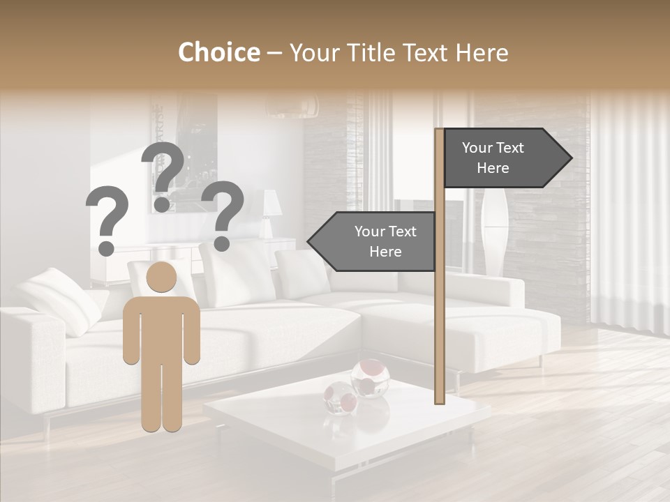 Decor Lamp House PowerPoint Template