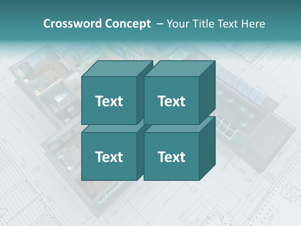 House Bedroom Swimming PowerPoint Template
