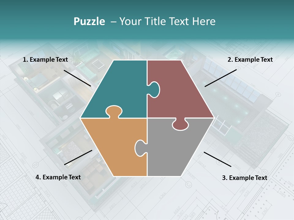 House Bedroom Swimming PowerPoint Template