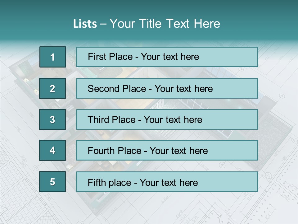 House Bedroom Swimming PowerPoint Template
