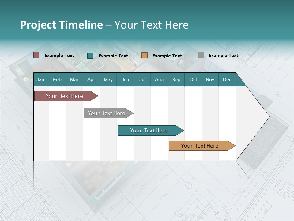 House Bedroom Swimming PowerPoint Template