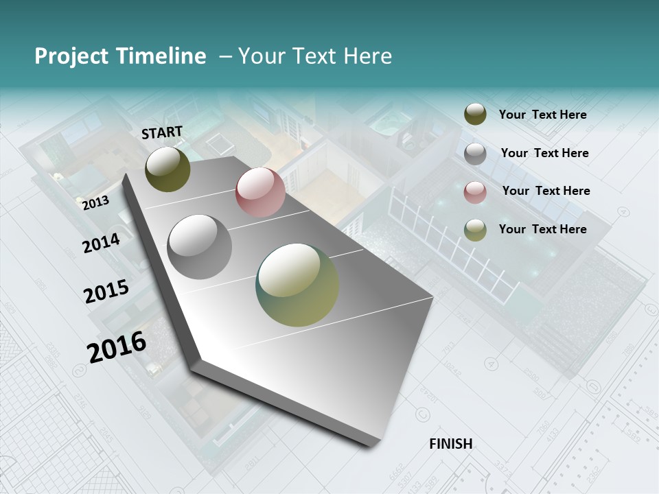 House Bedroom Swimming PowerPoint Template