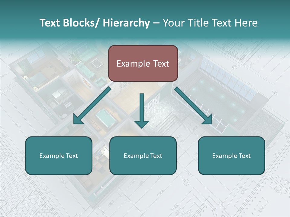 House Bedroom Swimming PowerPoint Template