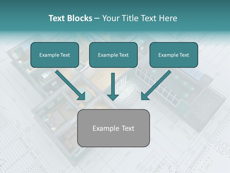 House Bedroom Swimming PowerPoint Template