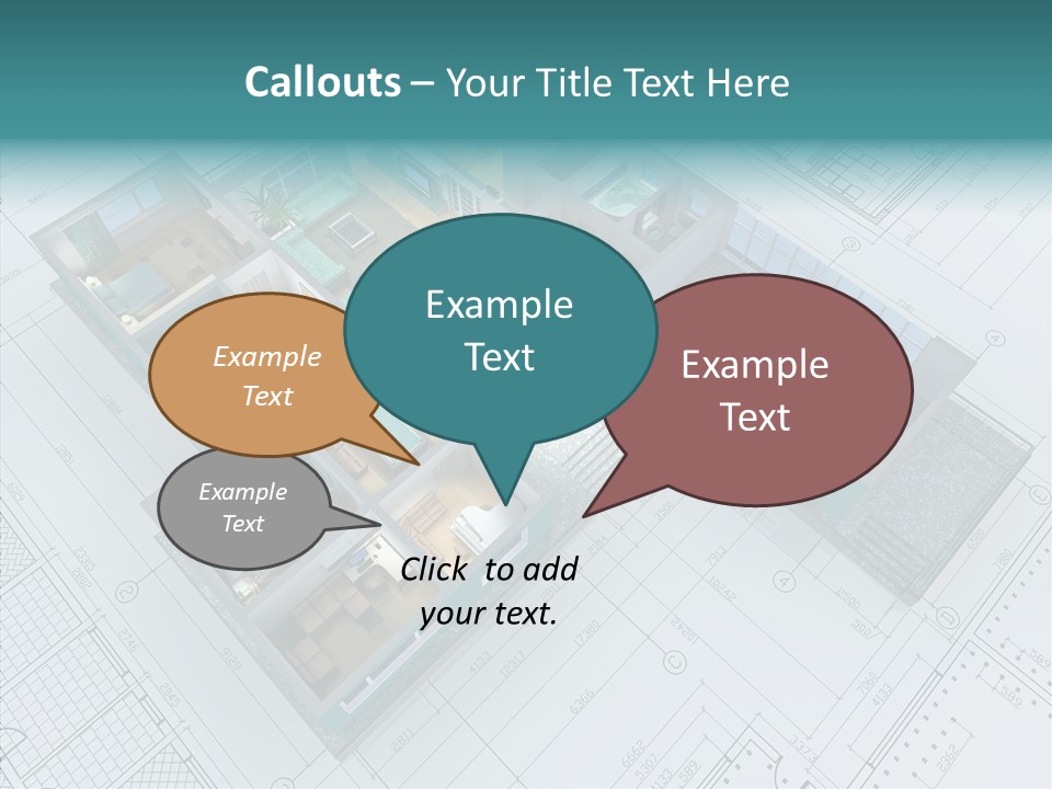 House Bedroom Swimming PowerPoint Template