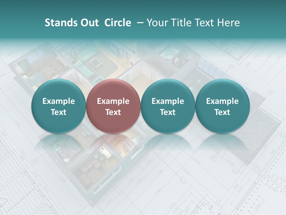 House Bedroom Swimming PowerPoint Template