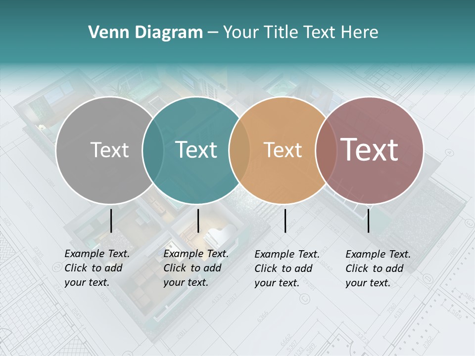 House Bedroom Swimming PowerPoint Template