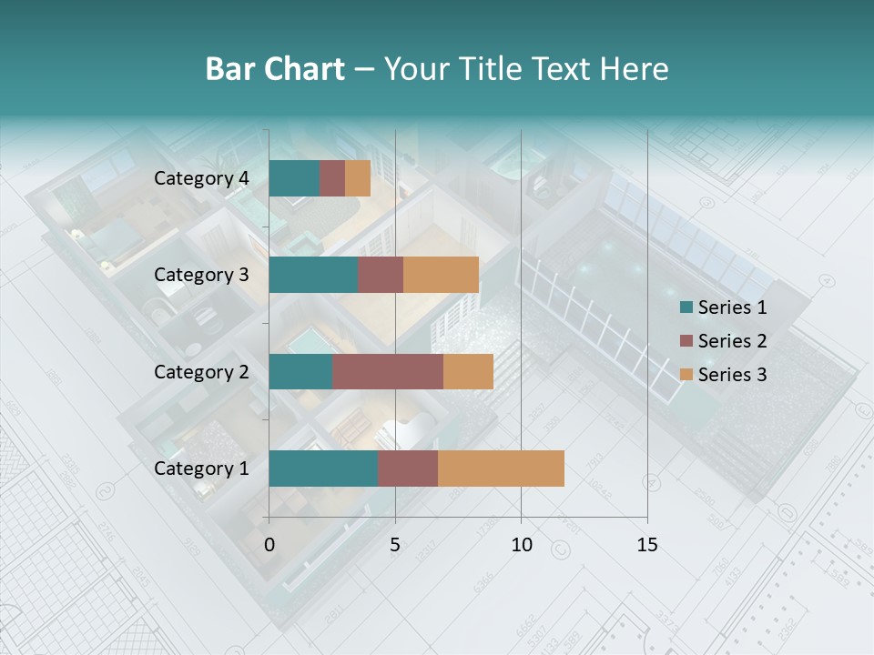House Bedroom Swimming PowerPoint Template