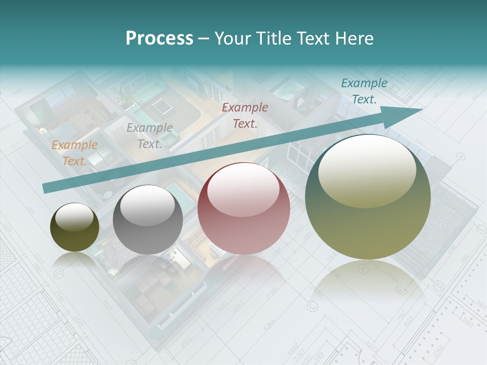 House Bedroom Swimming PowerPoint Template