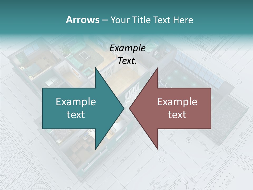 House Bedroom Swimming PowerPoint Template