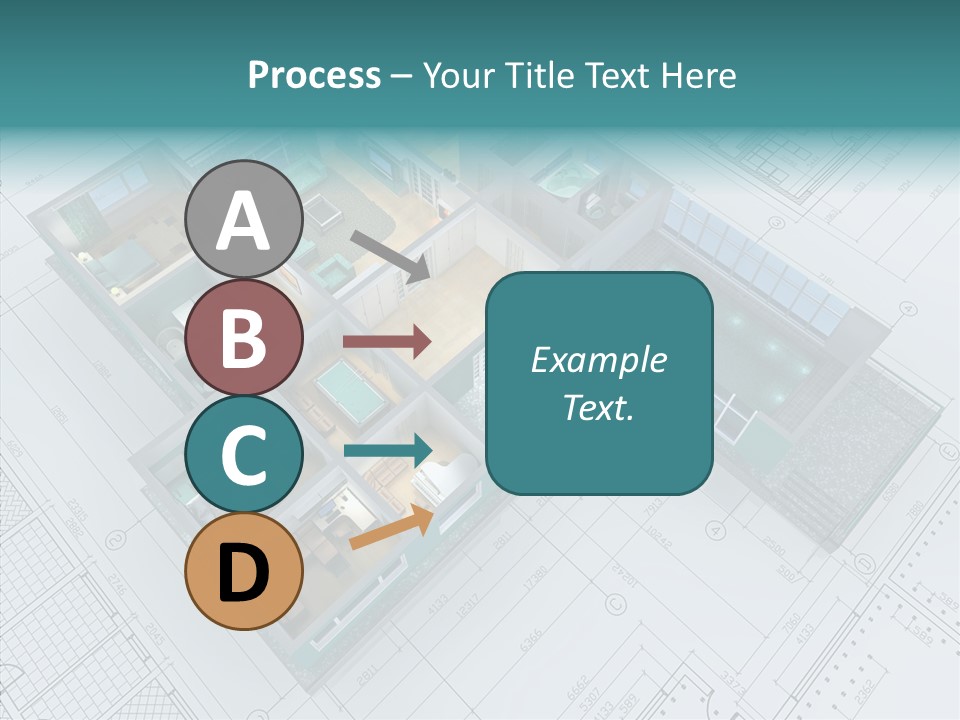 House Bedroom Swimming PowerPoint Template