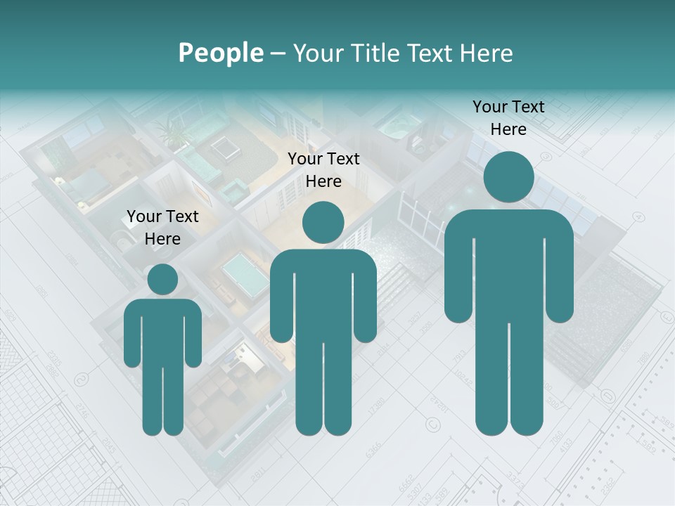 House Bedroom Swimming PowerPoint Template