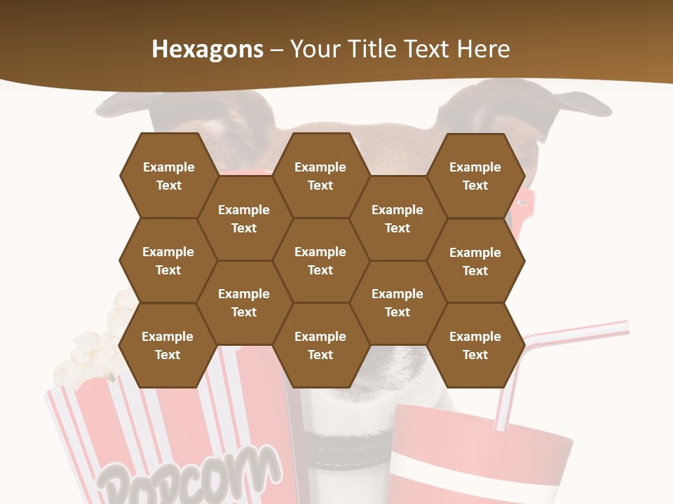 Red White Dog PowerPoint Template