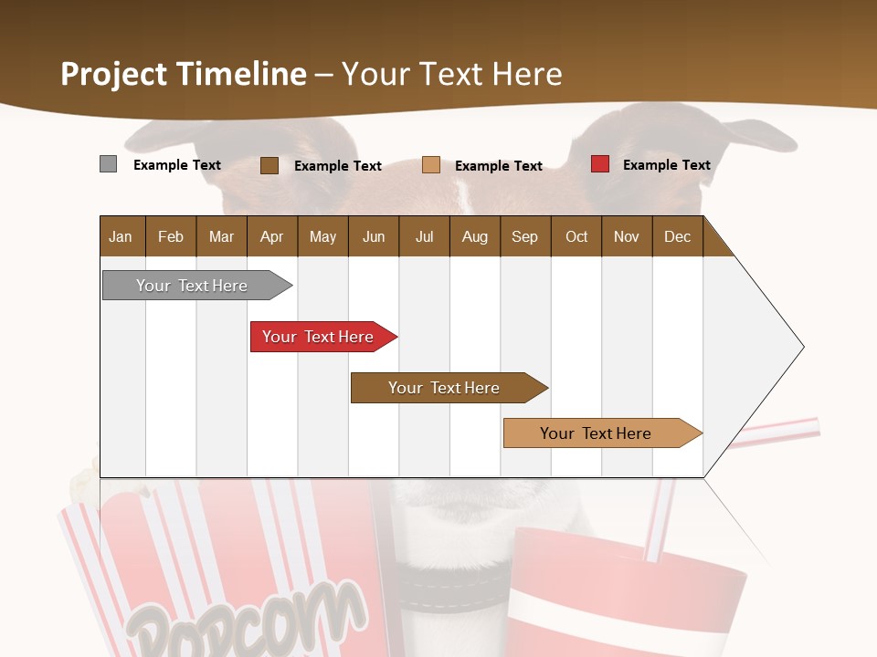 Red White Dog PowerPoint Template