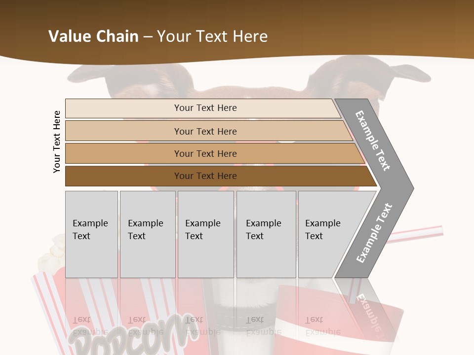 Red White Dog PowerPoint Template