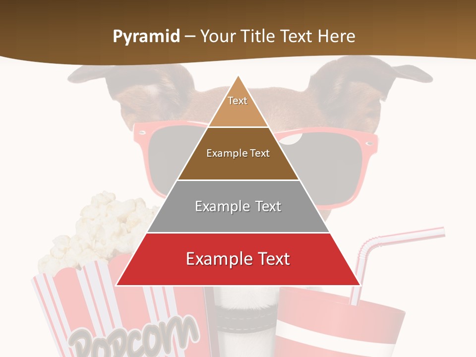 Red White Dog PowerPoint Template