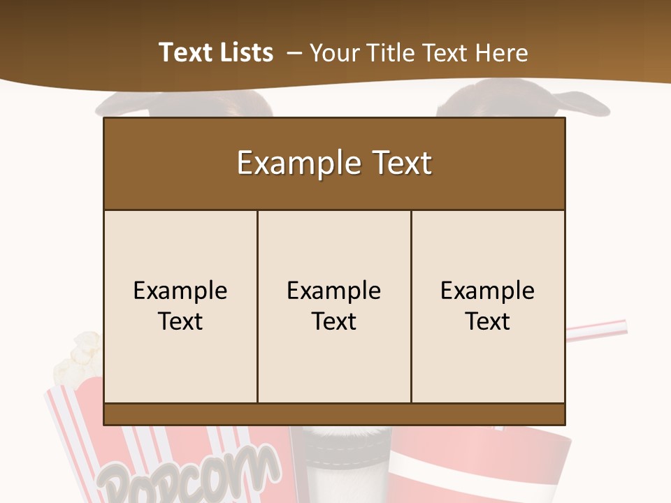 Red White Dog PowerPoint Template