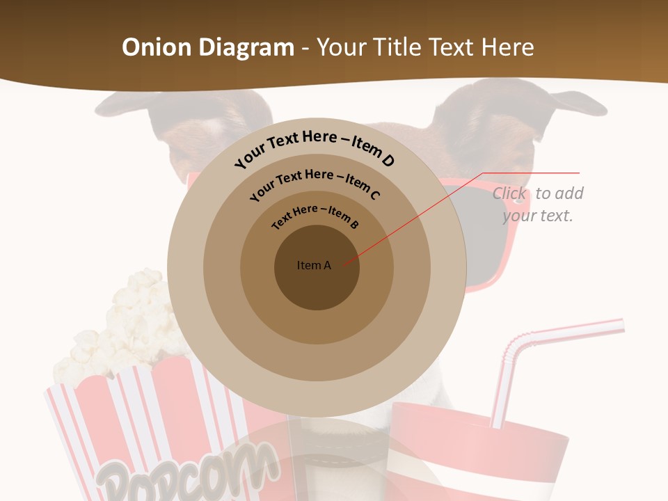 Red White Dog PowerPoint Template