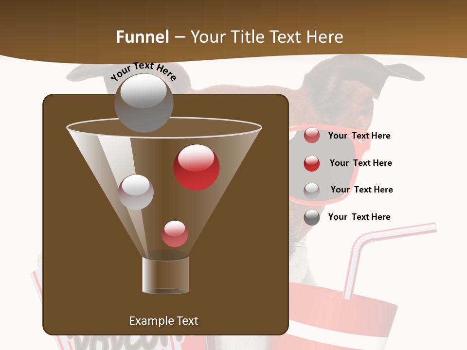 Red White Dog PowerPoint Template