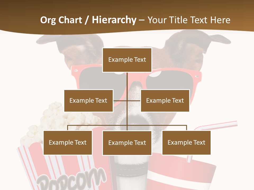 Red White Dog PowerPoint Template