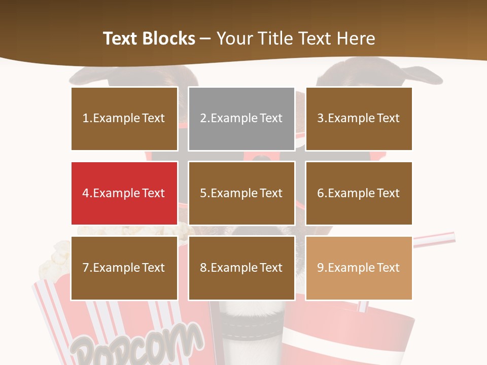 Red White Dog PowerPoint Template