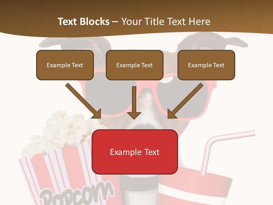 Red White Dog PowerPoint Template