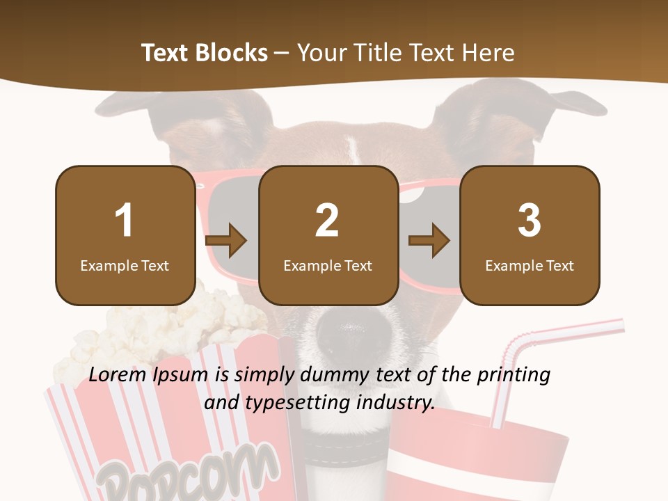 Red White Dog PowerPoint Template