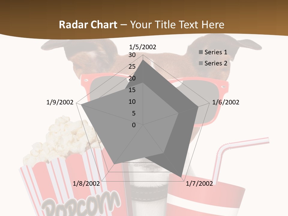 Red White Dog PowerPoint Template