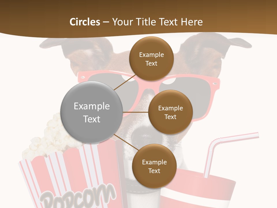 Red White Dog PowerPoint Template