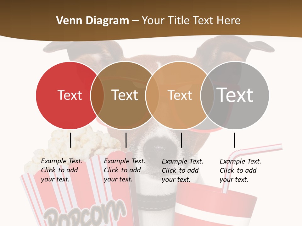 Red White Dog PowerPoint Template