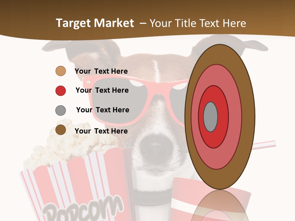 Red White Dog PowerPoint Template