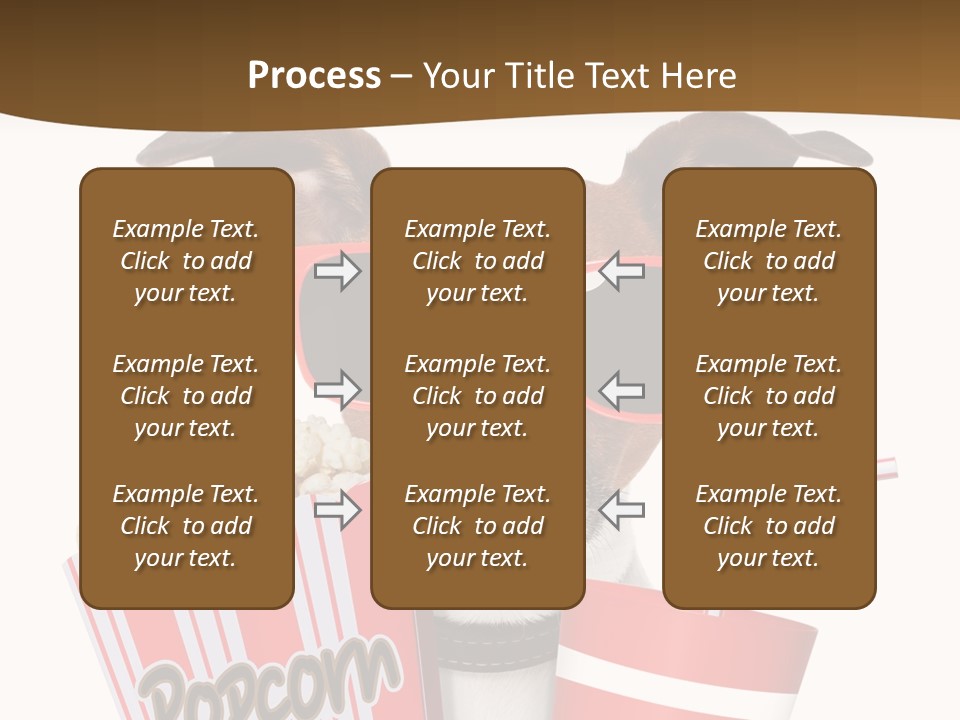 Red White Dog PowerPoint Template