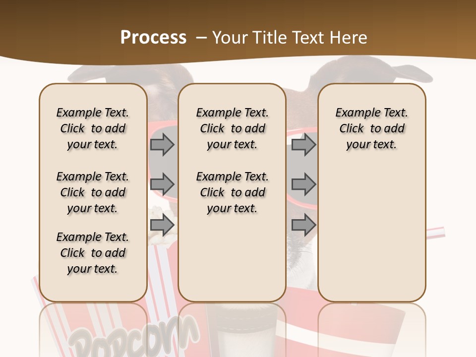 Red White Dog PowerPoint Template