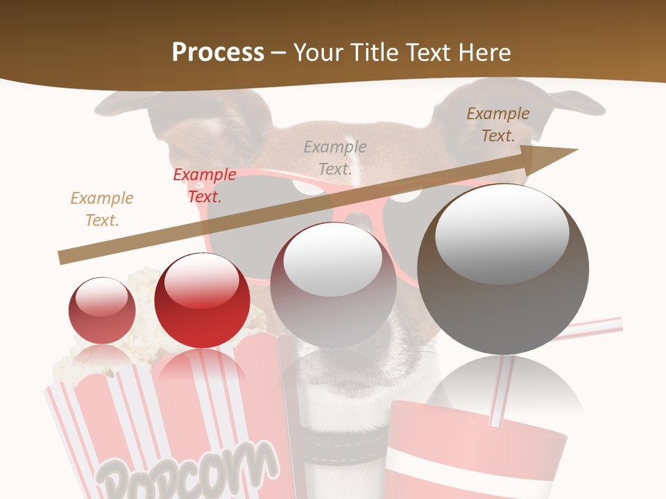 Red White Dog PowerPoint Template