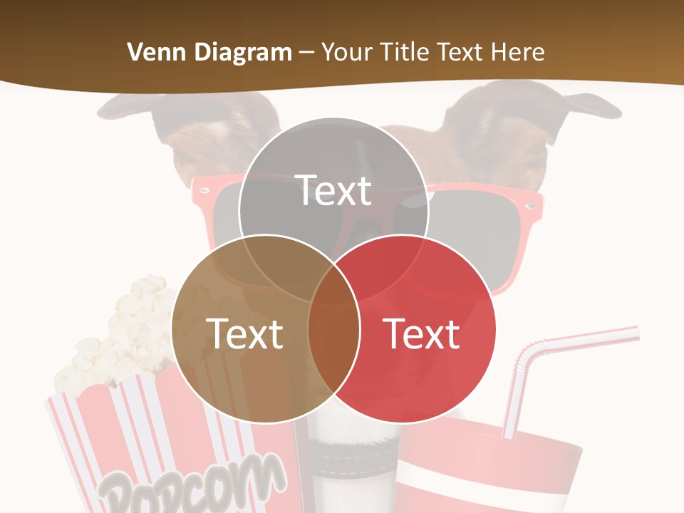 Red White Dog PowerPoint Template