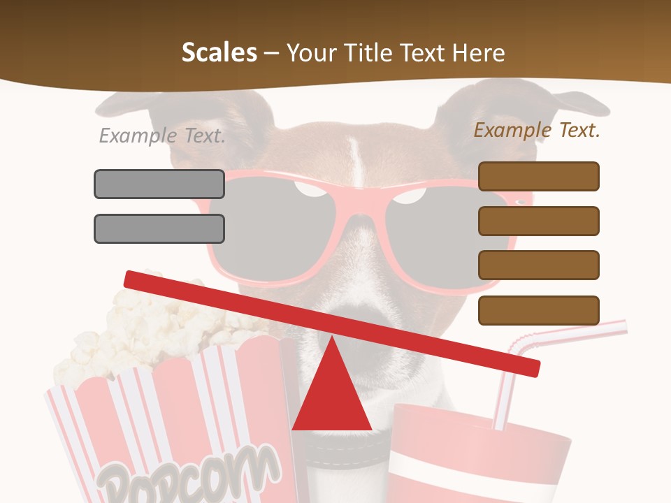 Red White Dog PowerPoint Template