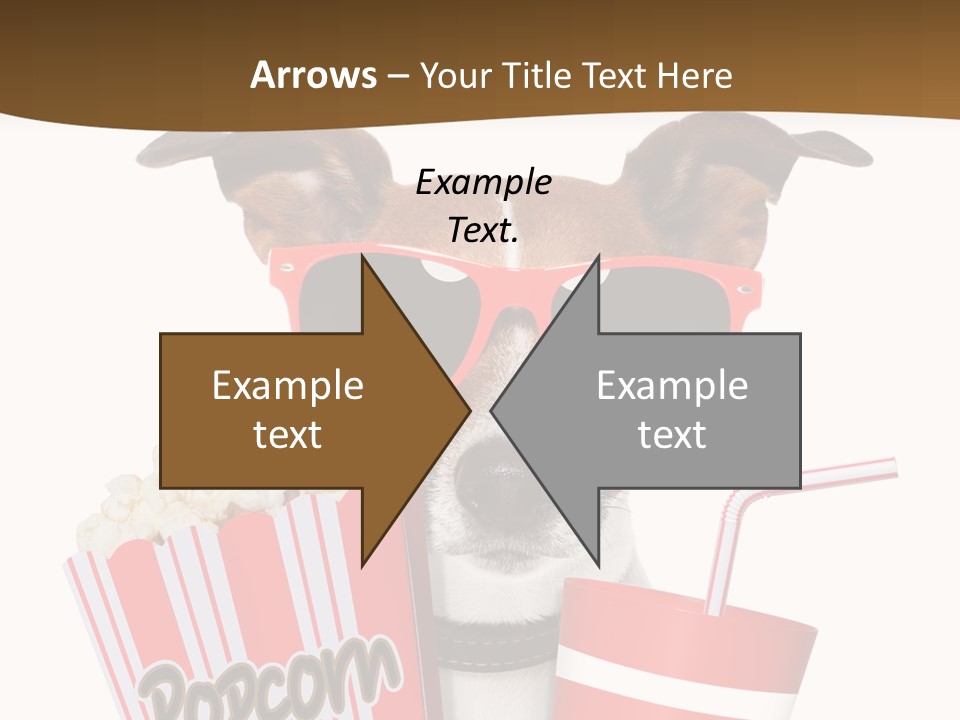 Red White Dog PowerPoint Template