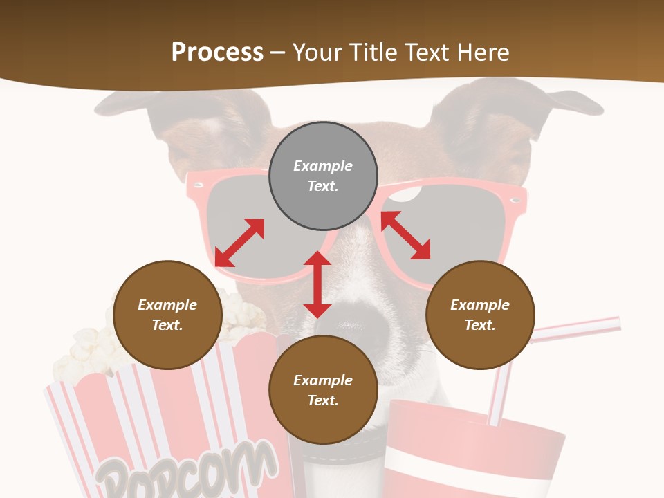 Red White Dog PowerPoint Template