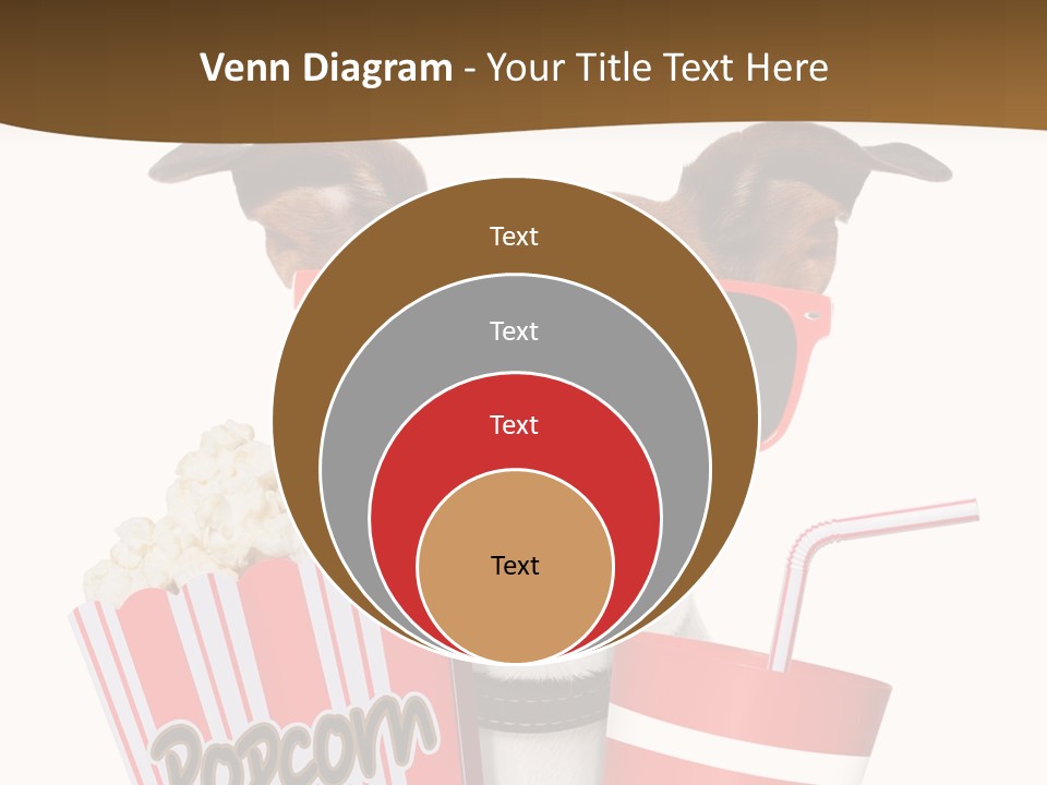 Red White Dog PowerPoint Template