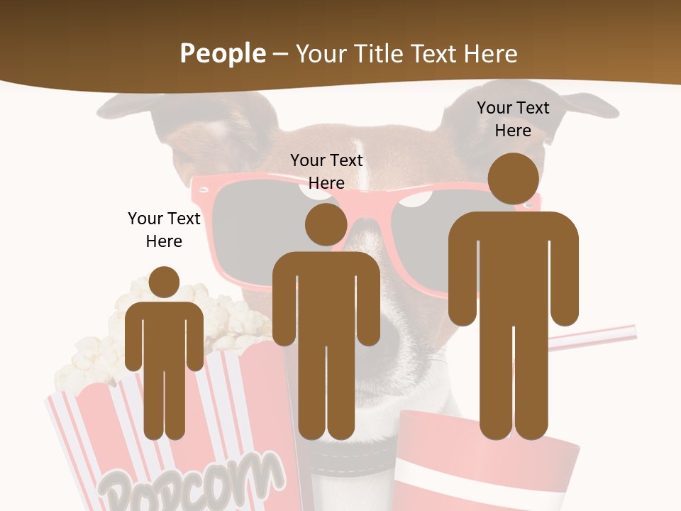 Red White Dog PowerPoint Template