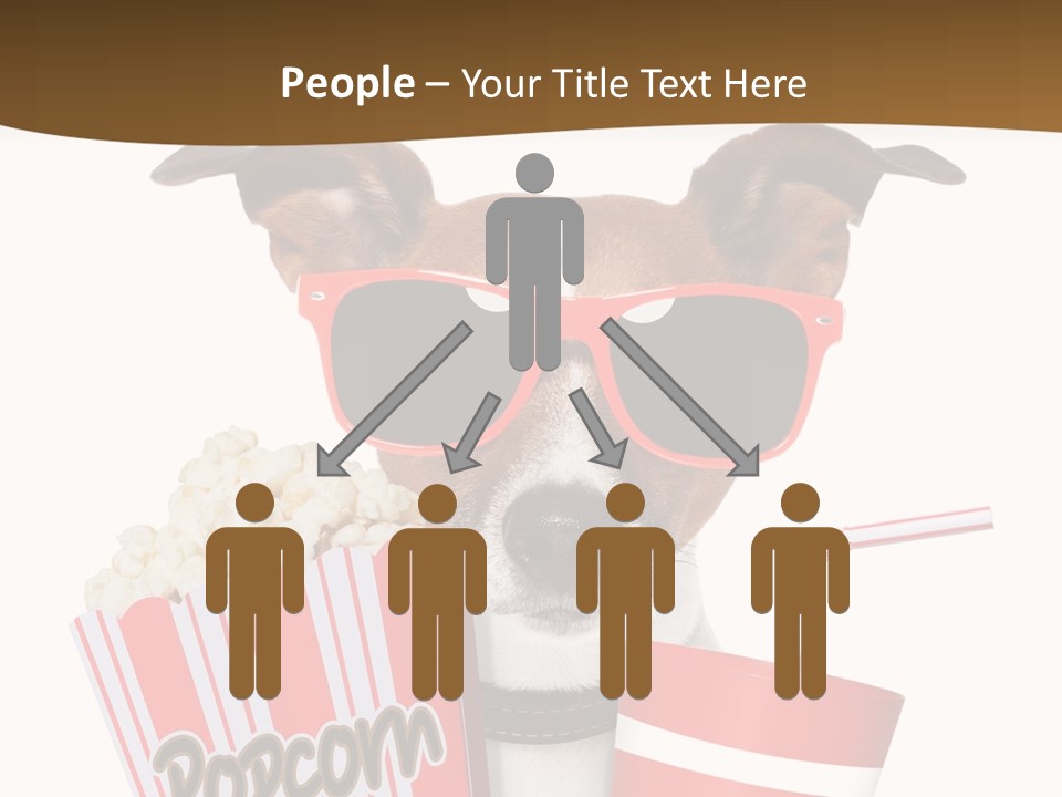 Red White Dog PowerPoint Template