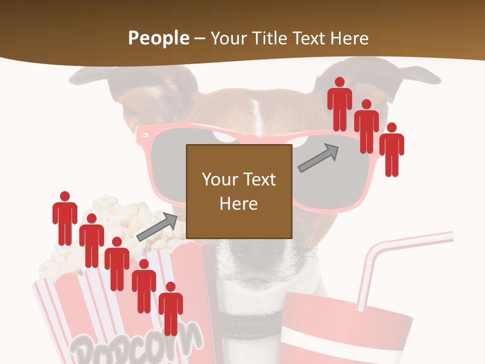 Red White Dog PowerPoint Template