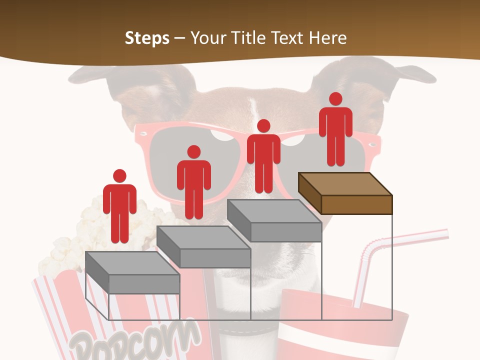 Red White Dog PowerPoint Template