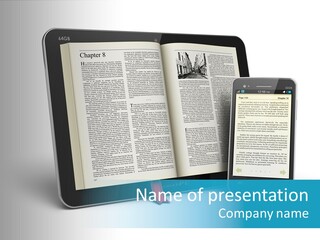 Publishing Reading Online PowerPoint Template