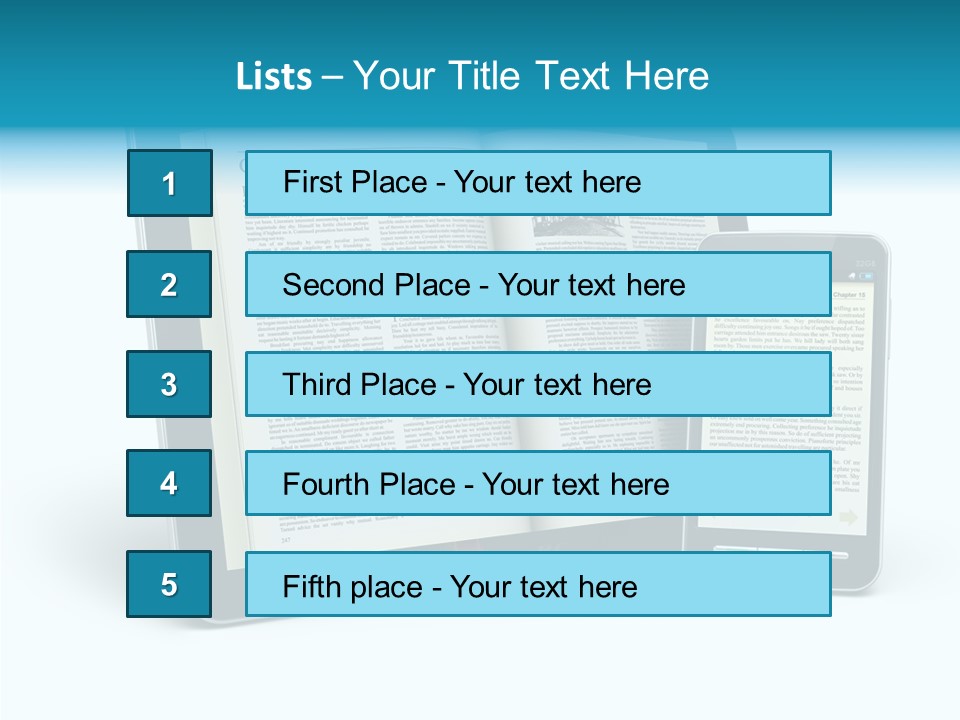 Publishing Reading Online PowerPoint Template
