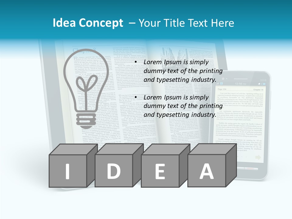 Publishing Reading Online PowerPoint Template
