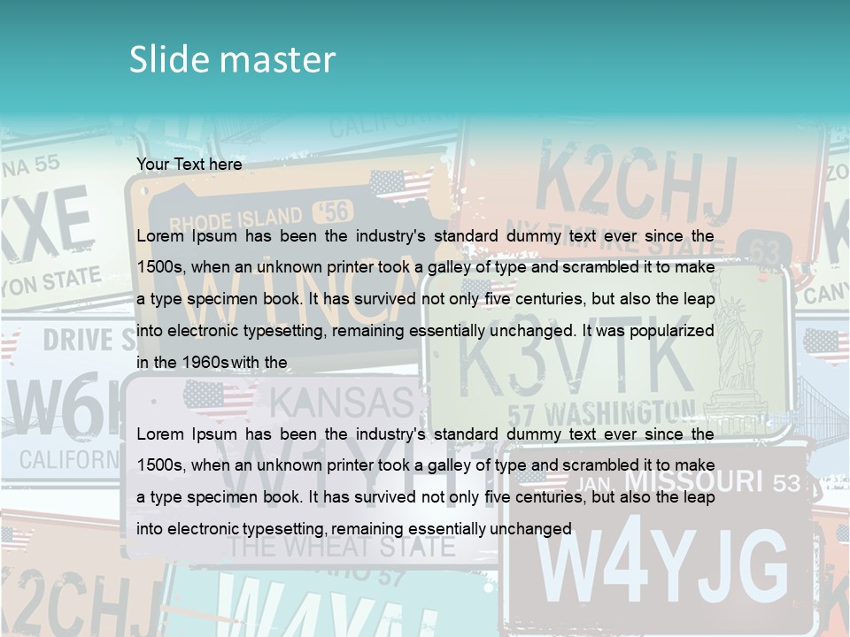 California Road Retro PowerPoint Template